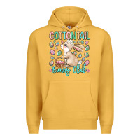 Mustard cottontail bunny club Premium Hoodie - LillyAllenDesigns