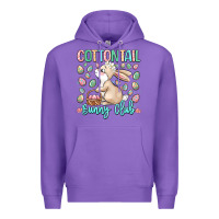 Purple cottontail bunny club Premium Hoodie - LillyAllenDesigns