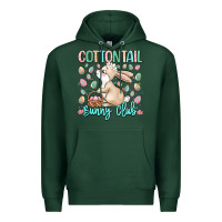 Sports Green cottontail bunny club Premium Hoodie - LillyAllenDesigns