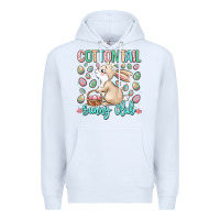 White cottontail bunny club Premium Hoodie - LillyAllenDesigns