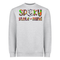 Heather Grey Spooky State of Mind Heavyweight Sweatshirt - texasbilliewilder