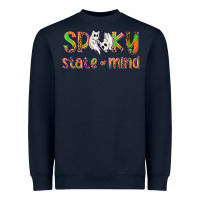 Navy Spooky State of Mind Heavyweight Sweatshirt - texasbilliewilder