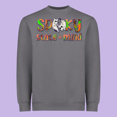 Spooky State Of Mind Heavyweight Sweatshirt Designed By Texasbilliewilder