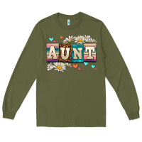 Army Green daisy aunt Long Sleeve Tee - AdoDesignShop