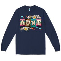 Navy daisy aunt Long Sleeve Tee - AdoDesignShop