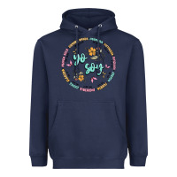 Navy yo soy inspiration Heavyweight Hoodie - MaliasSmallBusiness