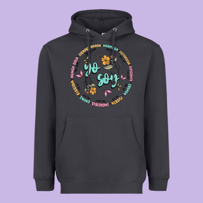 Yo Soy Inspiration Heavyweight Hoodie Designed By Maliassmallbusiness
