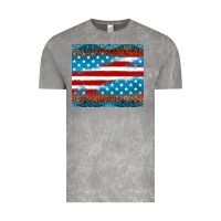 Cloud Rock Leopard glitter American flag tumbler Vintage Tee - Neo Western