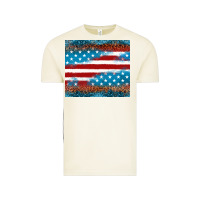 Vintage Arctic Leopard glitter American flag tumbler Vintage Tee - Neo Western