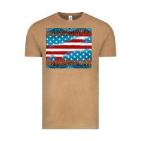 Vintage Camel Leopard glitter American flag tumbler Vintage Tee - Neo Western