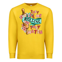 Lemon they see me rolling they hatin Premium Sweatshirt - MaliasSmallBusiness
