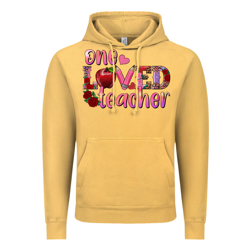 One Loved Teacher Vintage Hoodie by RanaPortraitStore | Teevron
