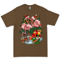 Cacao Christmas flamingo Premium Tee - BarkalooDesign