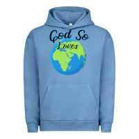 Pigment Pebble Blue God So Loves Urban Hoodie - Bettercallsaul