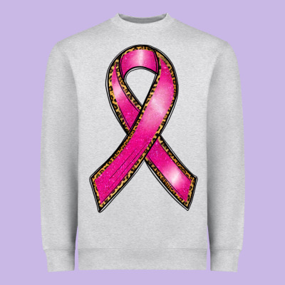 Breast Cancer Ribbon Heavyweight Sweatshirt Designed By Ranaportraitstore