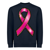 Navy breast cancer ribbon Heavyweight Sweatshirt - RanaPortraitStore