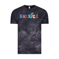 Cloud Black Lightning bolt with America Vintage Tee - Neo Western