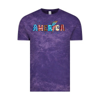 Cloud Purple Lightning bolt with America Vintage Tee - Neo Western