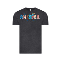 Vintage Black Lightning bolt with America Vintage Tee - Neo Western