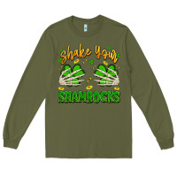 Army Green shake your shamrocks Long Sleeve Tee - Artiststas