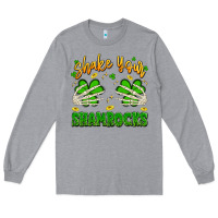 Heather Grey shake your shamrocks Long Sleeve Tee - Artiststas