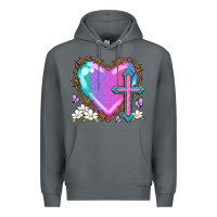 Rock easter cross heart la Premium Hoodie - LillyAllenDesigns