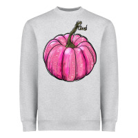 Heather Grey breast cancer awereness pumpkin Heavyweight Sweatshirt - RanaPortraitStore
