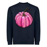 Navy breast cancer awereness pumpkin Heavyweight Sweatshirt - RanaPortraitStore