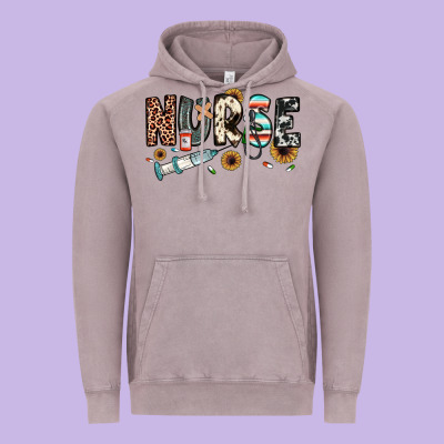 Nurse Vintage Hoodie Designed By Jahusdesignshop