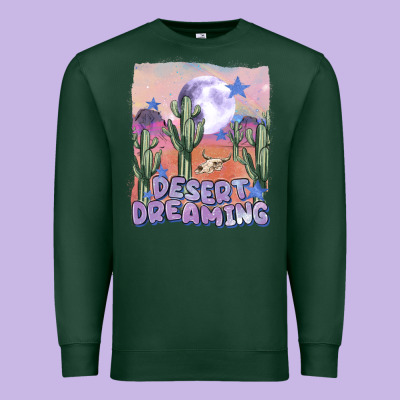Desert Dreaming Premium Sweatshirt Designed By Maliassmallbusiness
