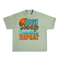 Eat Sleep Basketball Repeat Urban Heavy Tee | Teevron