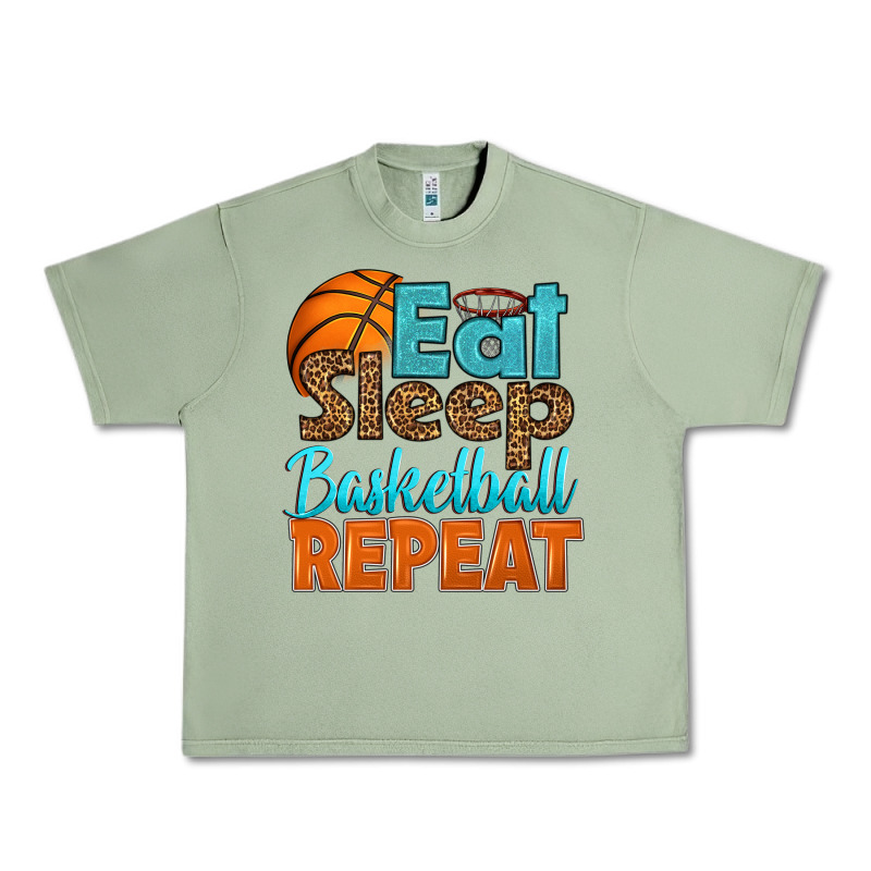 Eat Sleep Basketball Repeat Urban Heavy Tee by HRA Design Shop | Teevron