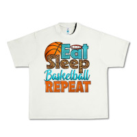 Pistachio eat sleep basketball repeat Urban Heavy Tee - HRA Design Shop