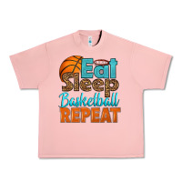 Salmon eat sleep basketball repeat Urban Heavy Tee - HRA Design Shop