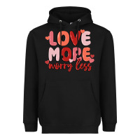 Black love more worry less Heavyweight Hoodie - MaliasSmallBusiness