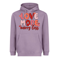 Lavender love more worry less Heavyweight Hoodie - MaliasSmallBusiness