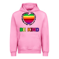 Fuchsia Pink In A World Where You Can Be Anything Be Kind Urban Hoodie - Bettercallsaul
