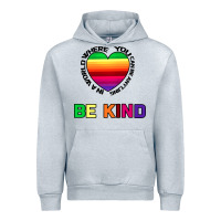 Heather Grey In A World Where You Can Be Anything Be Kind Urban Hoodie - Bettercallsaul