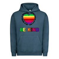 Pigment Midnight Navy In A World Where You Can Be Anything Be Kind Urban Hoodie - Bettercallsaul