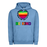 Pigment Pebble Blue In A World Where You Can Be Anything Be Kind Urban Hoodie - Bettercallsaul