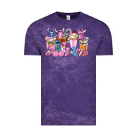 Cloud Purple stitch and lilo pink christmas coffee cups Vintage Tee - AdoDesignShop