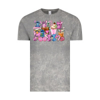 Cloud Rock stitch and lilo pink christmas coffee cups Vintage Tee - AdoDesignShop