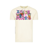 Vintage Arctic stitch and lilo pink christmas coffee cups Vintage Tee - AdoDesignShop
