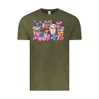 Vintage Olive stitch and lilo pink christmas coffee cups Vintage Tee - AdoDesignShop