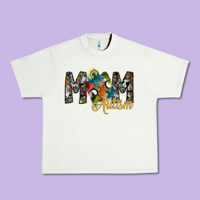 Mom Autism Urban Heavy Tee Designed By Sublimationcraftshop