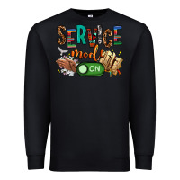 Black service mode on woman version Premium Sweatshirt - NancyCooperArtShop