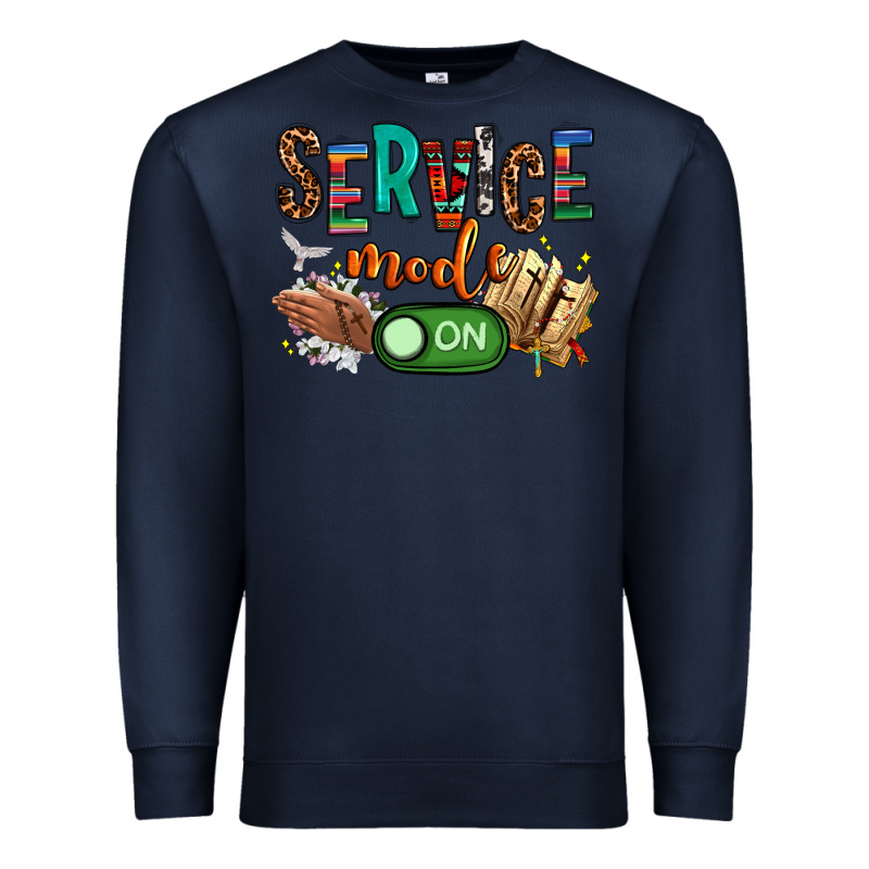 Service Mode On Woman Version Premium Sweatshirt by NancyCooperArtShop | Teevron