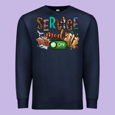 Service Mode On Woman Version Premium Sweatshirt Designed By Nancycooperartshop