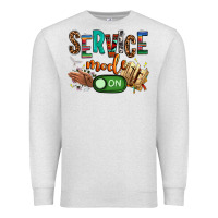 Oatmeal Heather service mode on woman version Premium Sweatshirt - NancyCooperArtShop