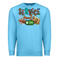 Ocean Blue service mode on woman version Premium Sweatshirt - NancyCooperArtShop